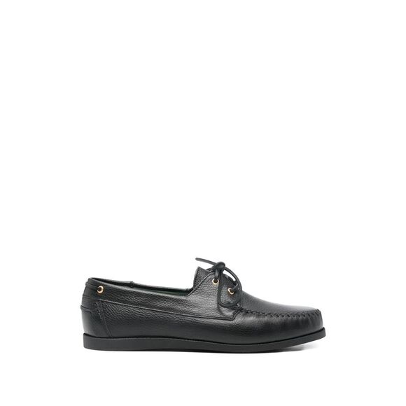 Vinny's Black Boat Shoes Men
